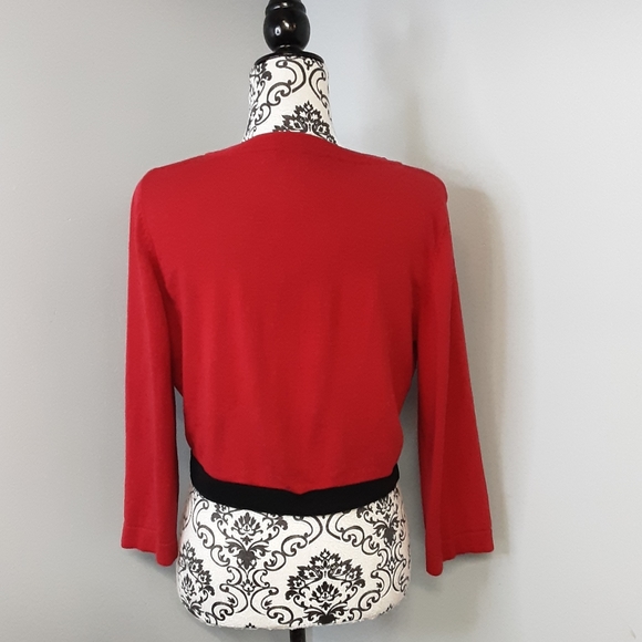 Chadwicks of Boston Open Front Cropped Cardigan - Picture 4 of 11